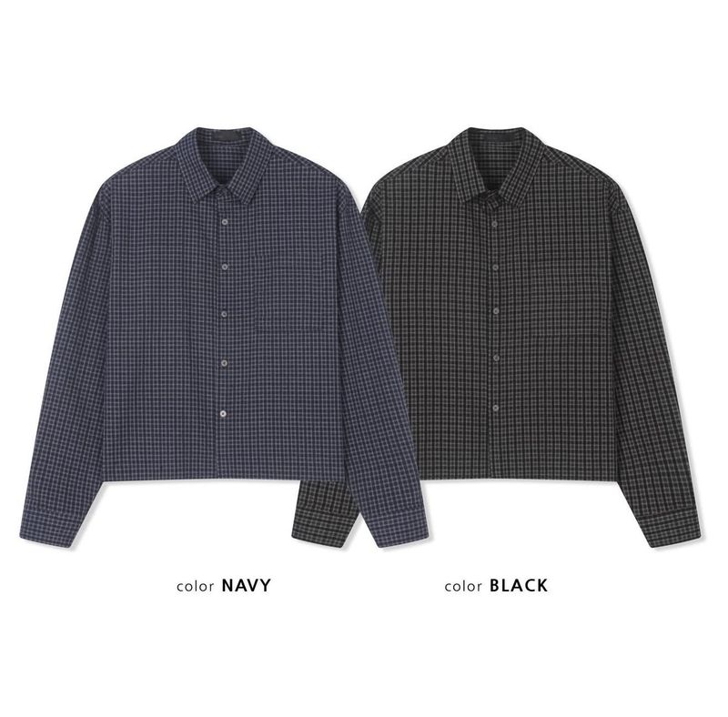 Relaxed Pocketless Check Shirt