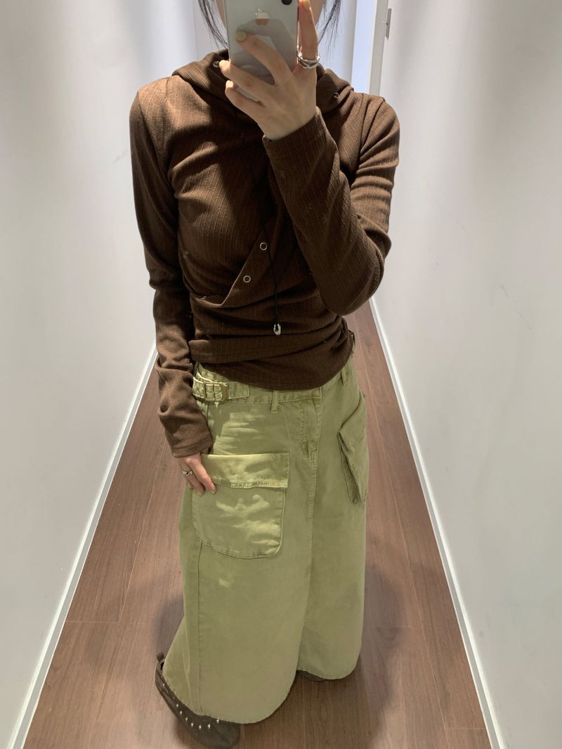 Groove Button Hoodie (3color)