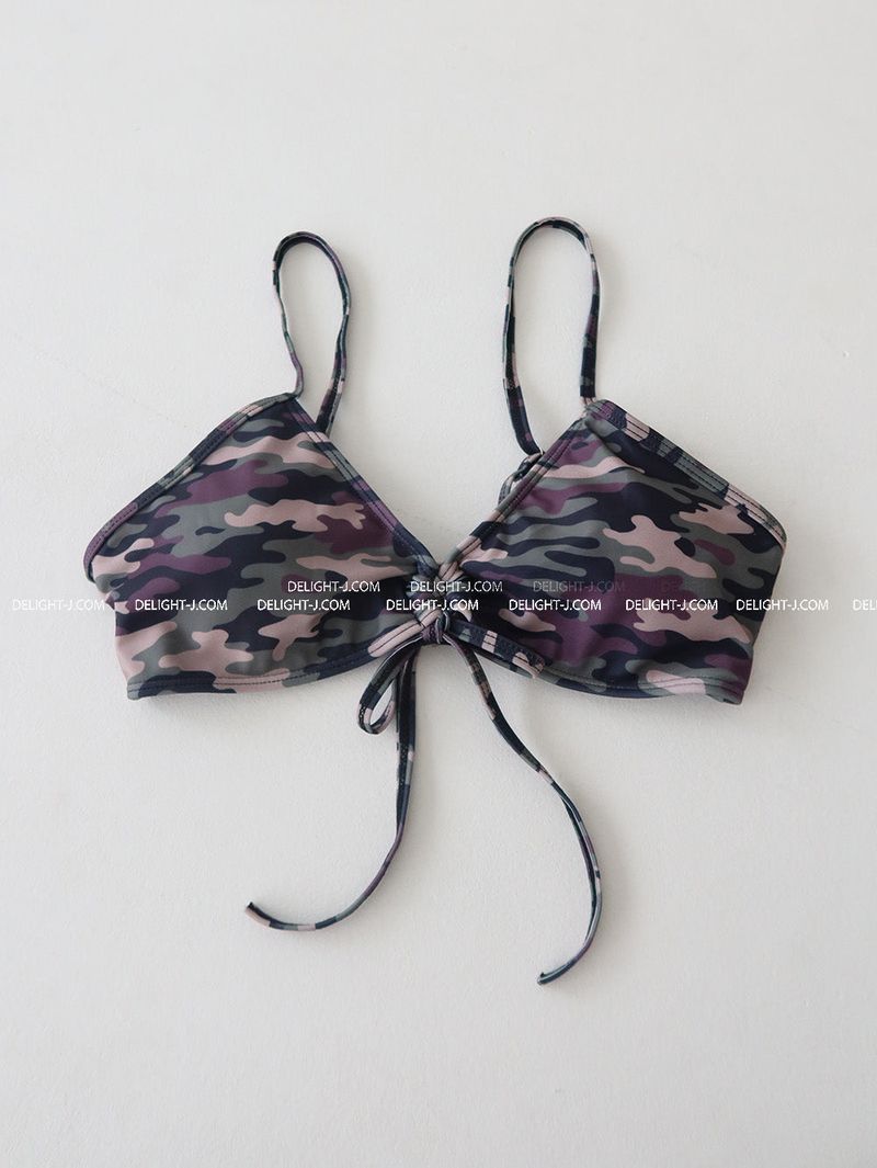 camo military strap bikini