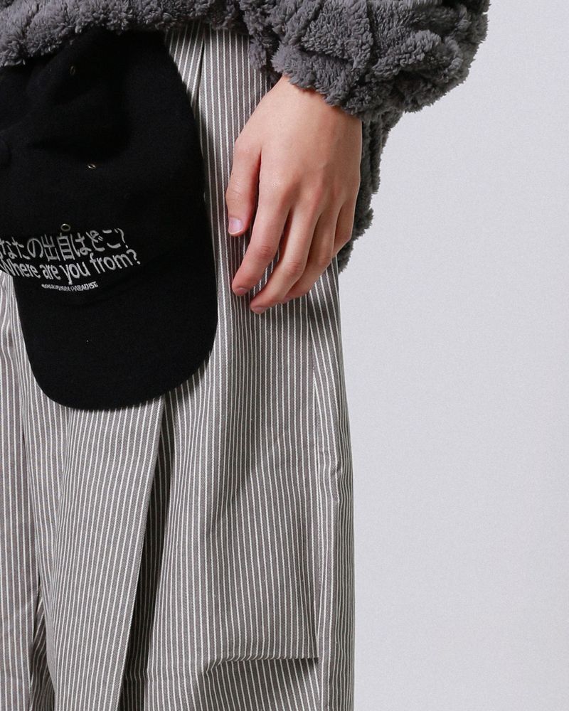 Curved stripe pants (Unisex)