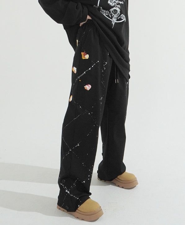 KIXI（キッシー）の「Unique Painting Button Wide Pants（Pants）」