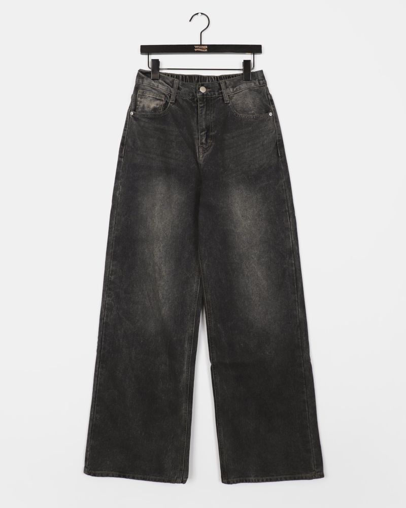 Radian Back-Banding Wide Denim Pants