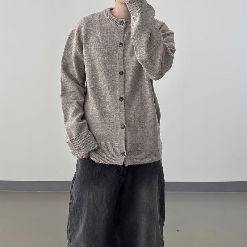 Lunet Wool Round Cardigan