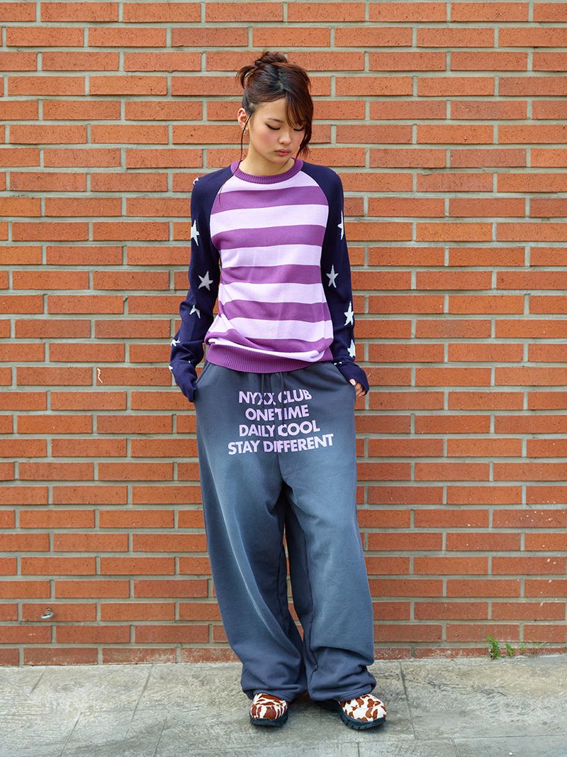STAR STRIPE KNIT NAVY