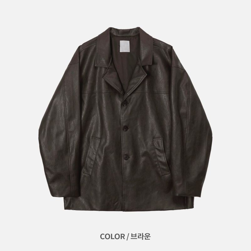 ラジオレザーハーフジャケット