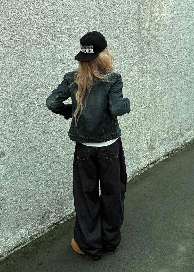  LETTERING PUMKIN CAP (BLACK)
