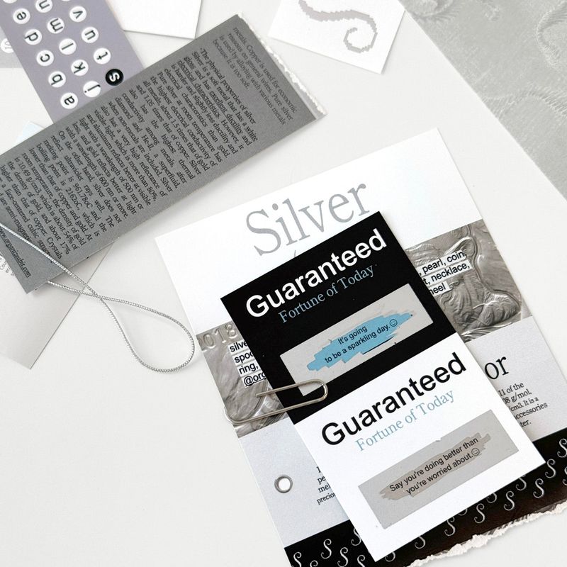 oab tone pack silver / scrap sticker set