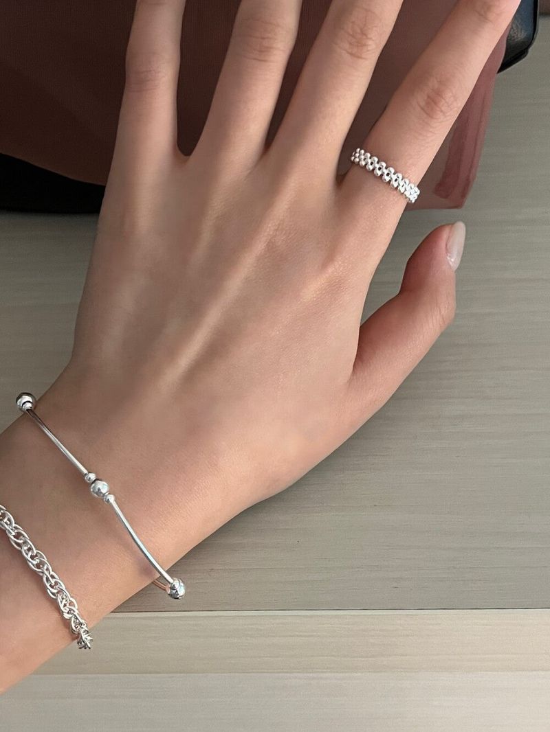 (silver925) Lune free ring