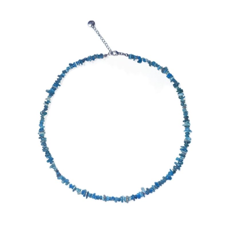 RUNDS(ランド)の「mini gemstone necklace (blue)(Accessories)」