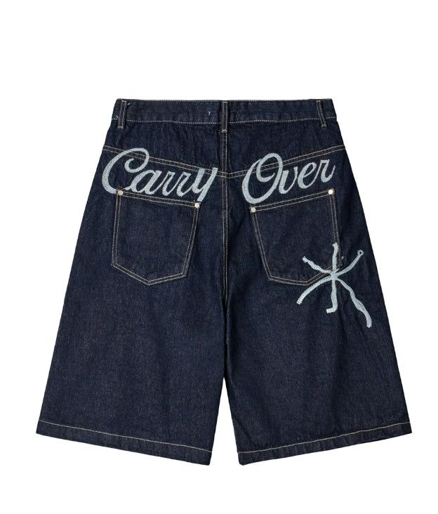 Foen Stitch Bermuda Denim Pants