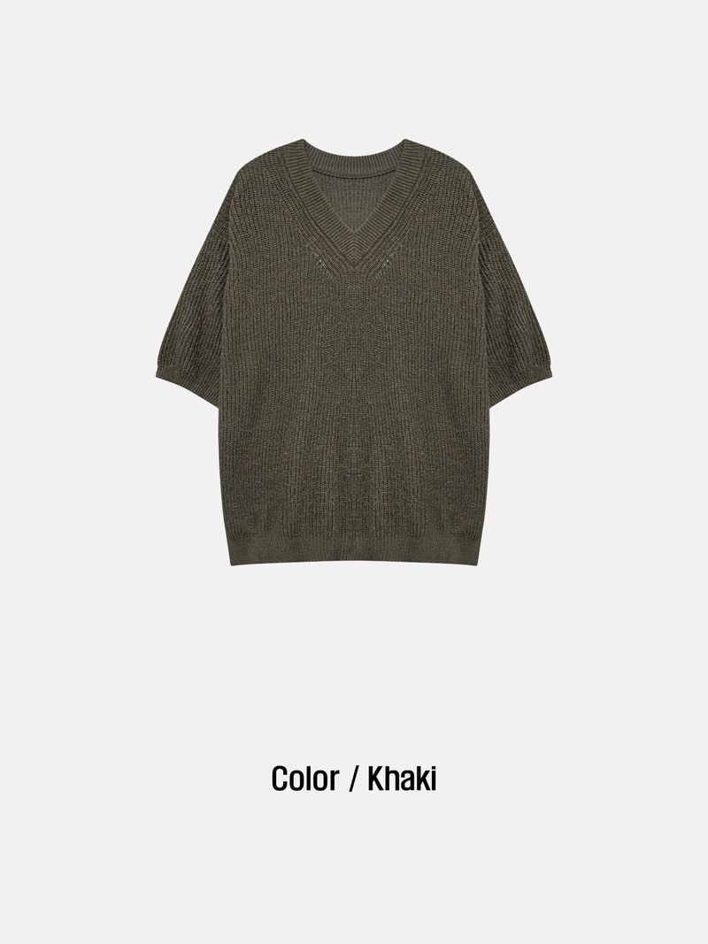YM Rita V-neck Knitwear (3 colors)