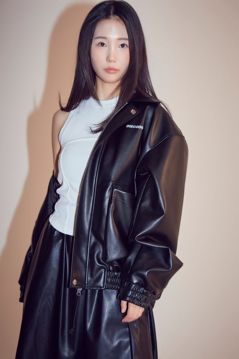 faux leather bomber jacket_bk