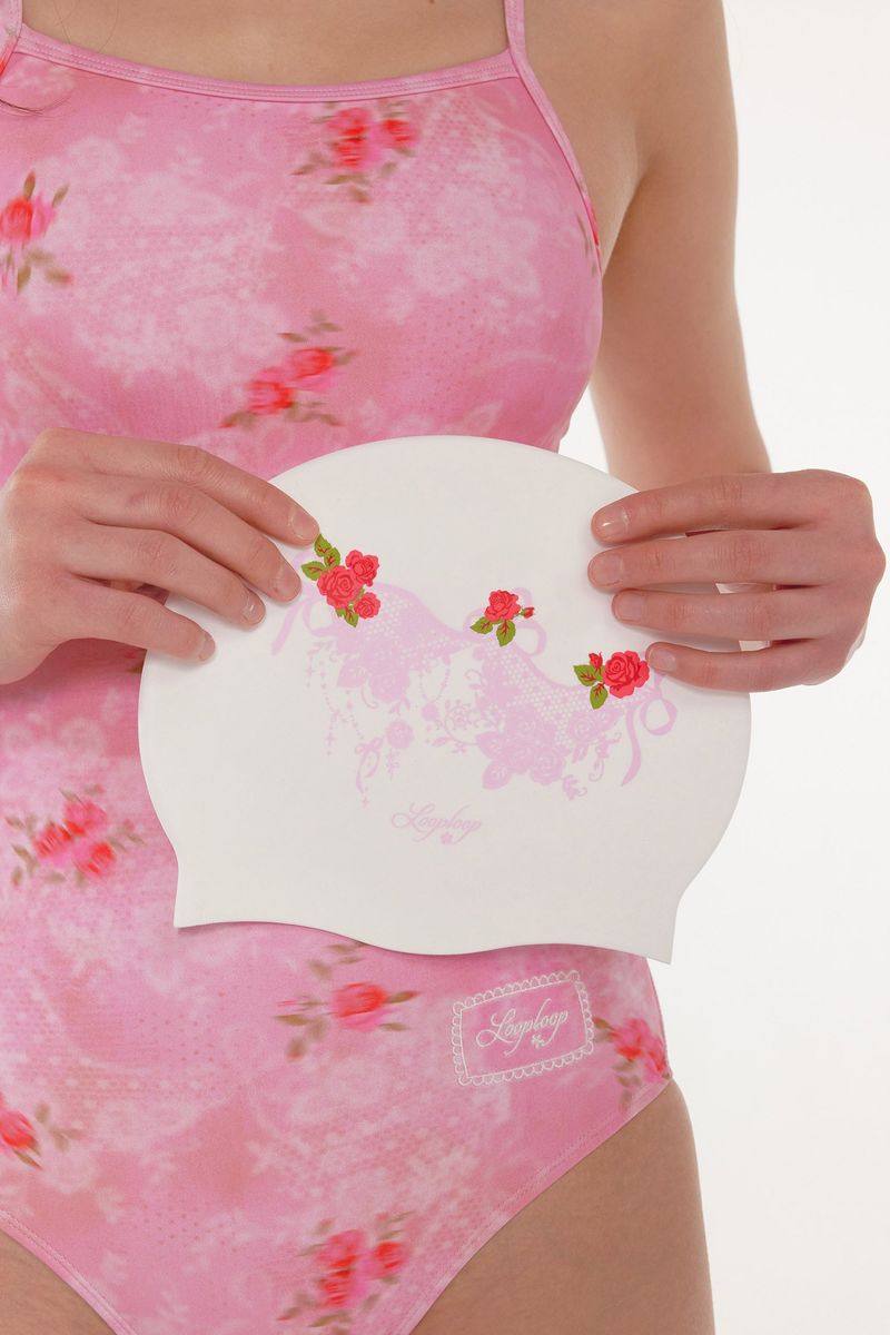 [Floral Veil_pink] One Piece Swimsuit