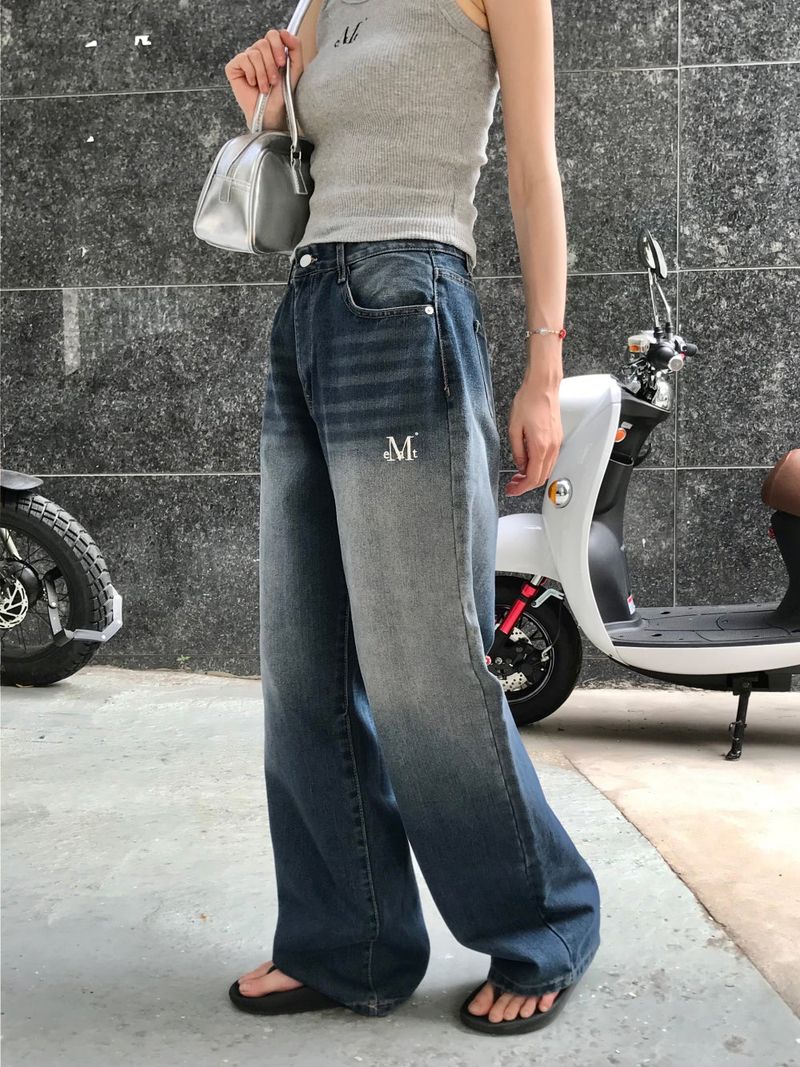 PALMA WIDE DENIM PANTS (2color)