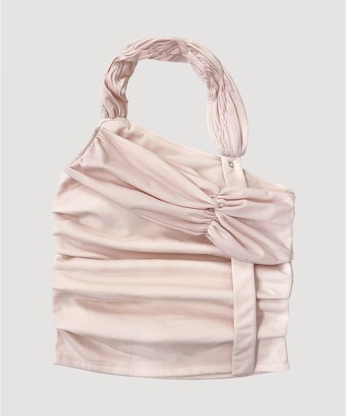SHEER HALTERNECK TOP