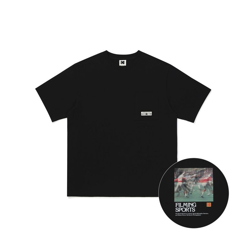 KODAK(コダック)の「Flash Graphic Short Sleeve T-Shirt【BLACK】(Tops)」