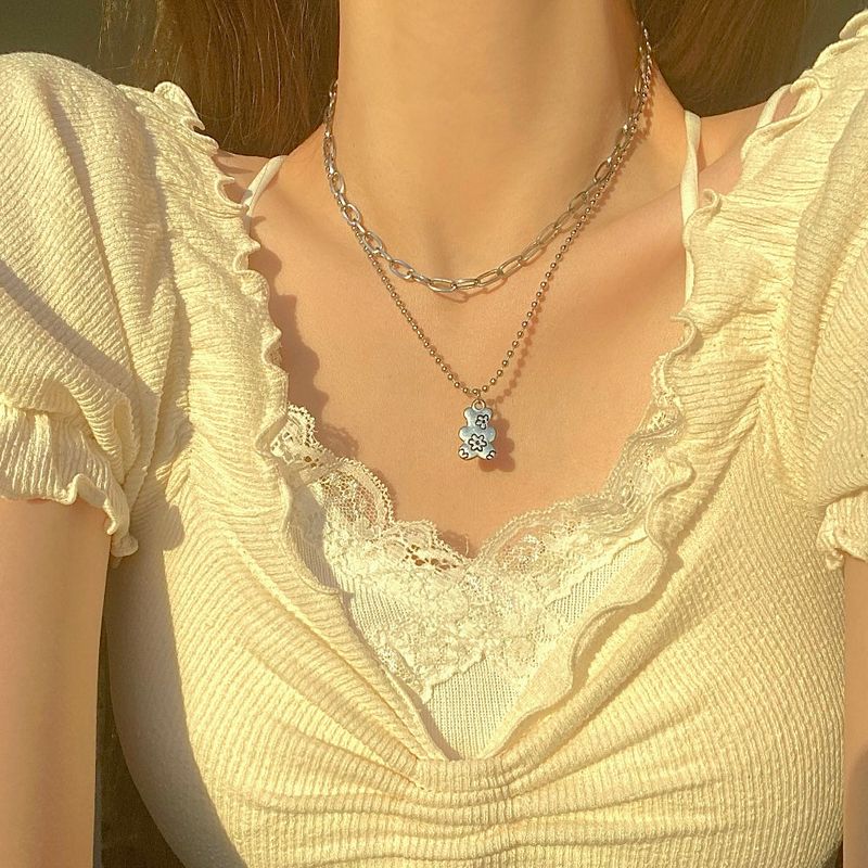 Luv bear necklace