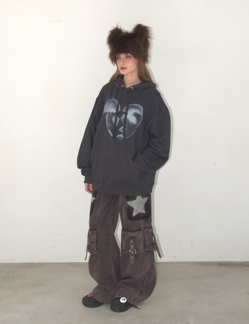Broken Heart Hoodie GRAY