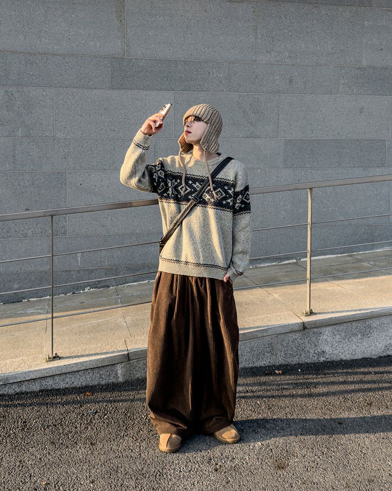 Frost nordic pattern knit