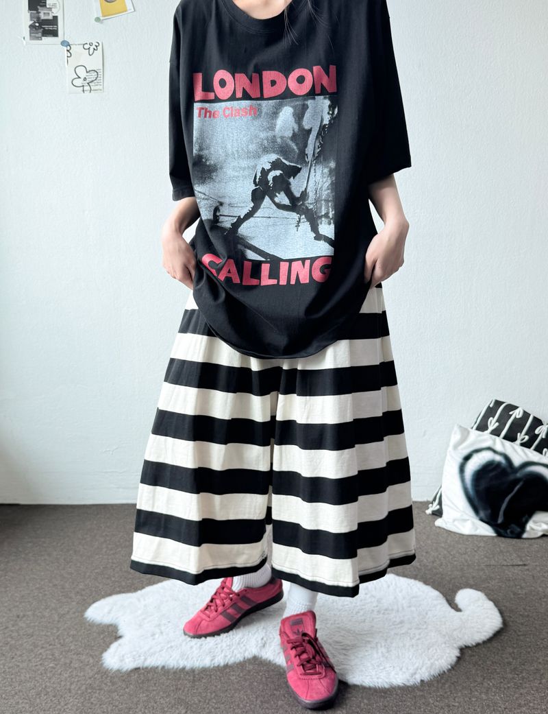 Frisening Stripe Bermuda Shorts 4color