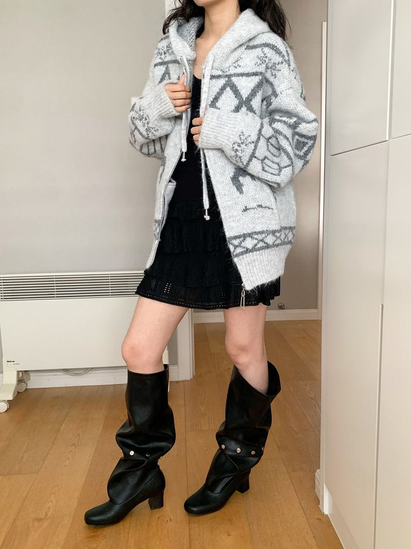 Heritage Hooded Knit Zip-Up