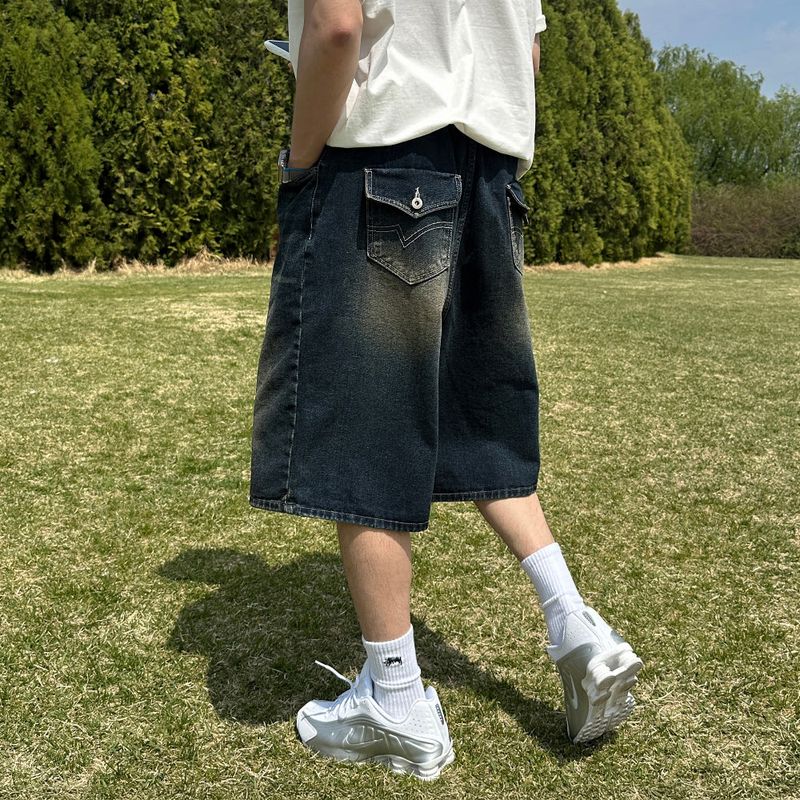 lemenne(ルメンヌ)の「LMN Yard Back Pocket Bermuda Denim Pants (deep blue)(Pants)」