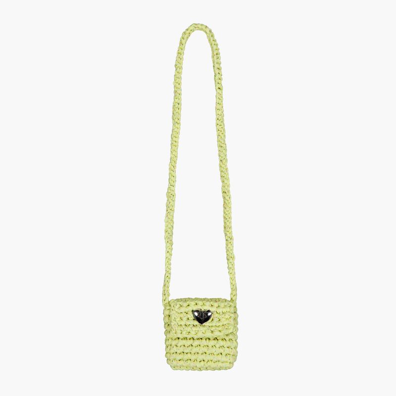 Heart Mini Cross Bag - Yellow Green