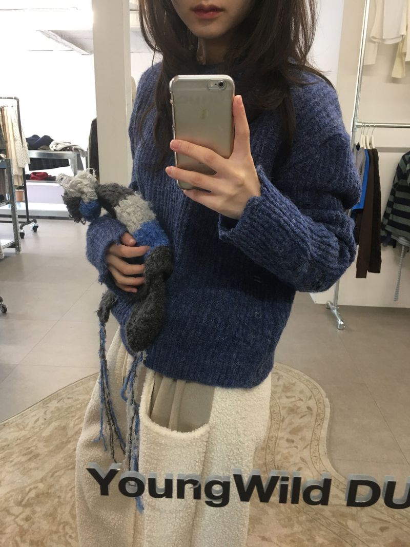 Wool Touch Grunge Knit (4color)