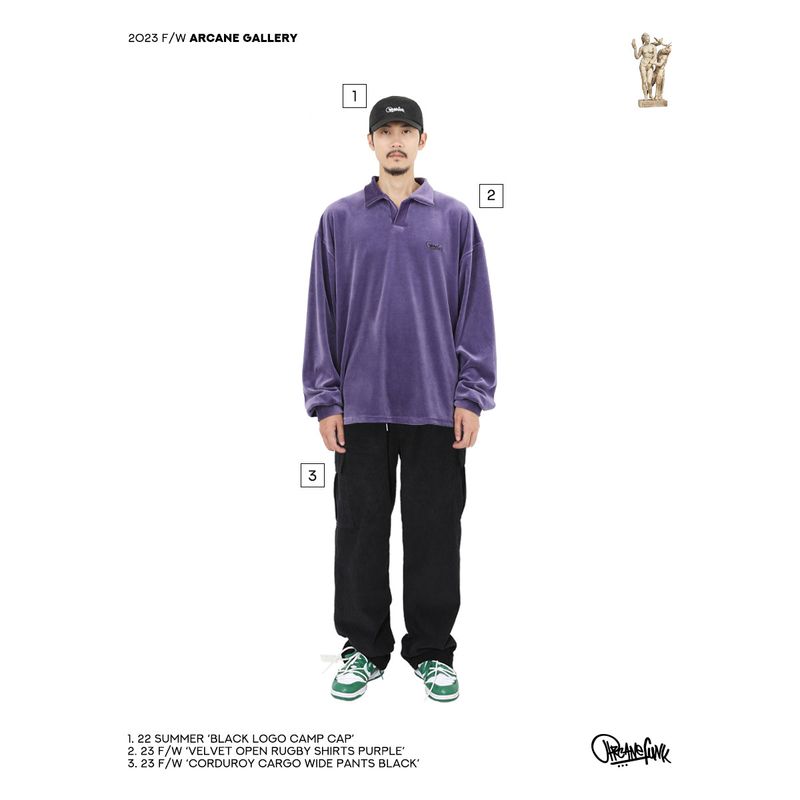 VELVET OPEN RUGBY SHIRTS PURPLE