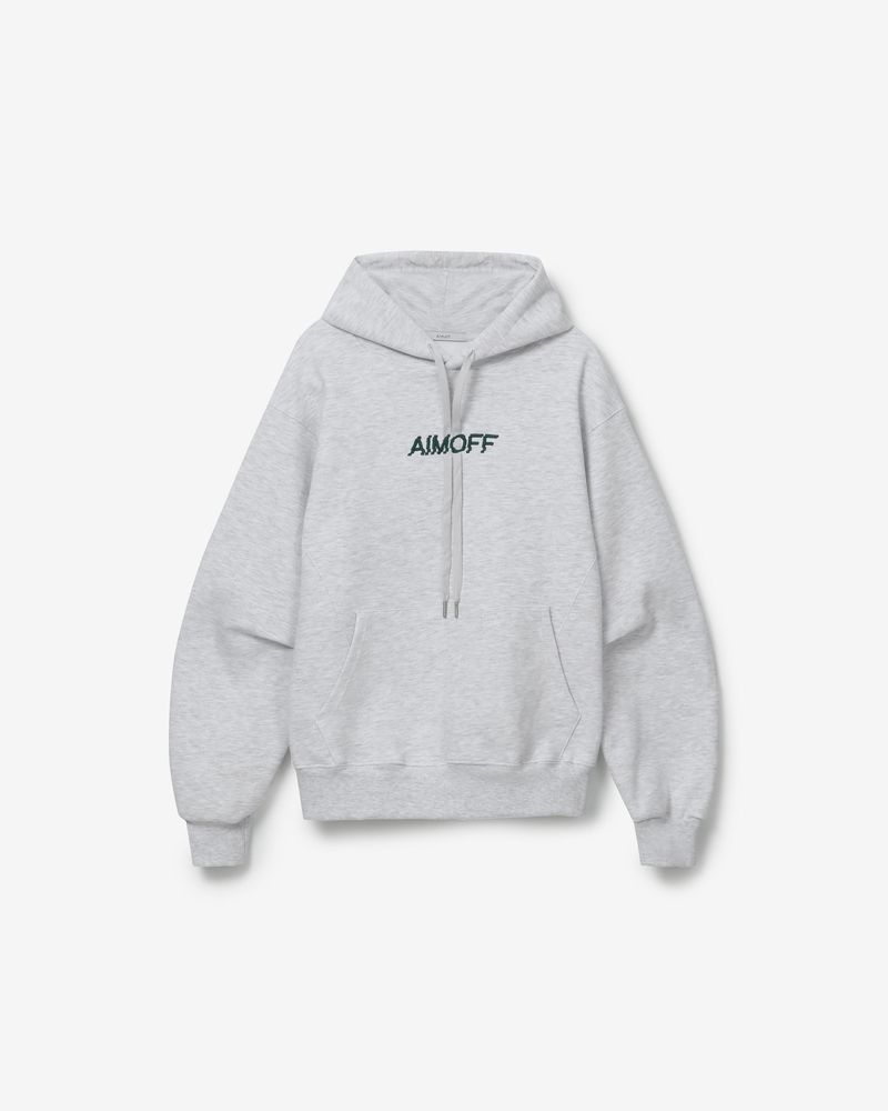 AIMOFF（アイムオフ）の「Unisex cover sweat hoody [ white melange ]（Tops）」