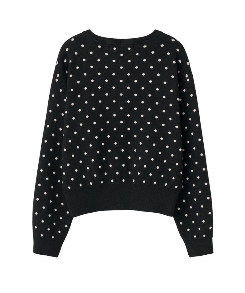 【即日発送】semi loose fit dot cardigan
