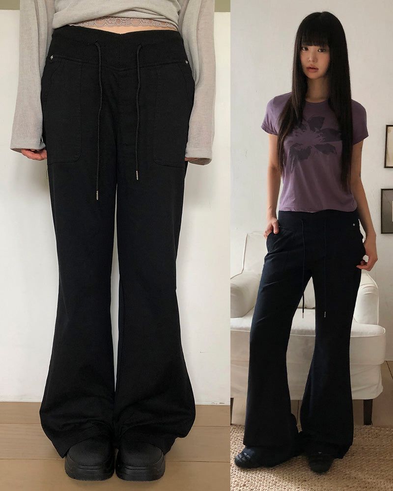 WONDER WONDER(ワンダーワンダー)の「Pyuto Bootcut Banding Pants(Pants)」