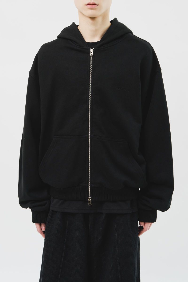 (MADE) neWave Short Zip Hoodie_Black