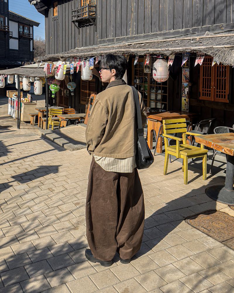 Cuff Bizo Balloon Cotton Pants