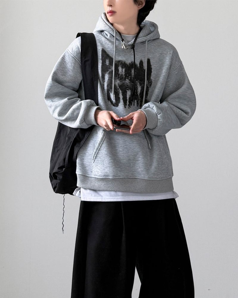 Grab Brushed Over Hoodie