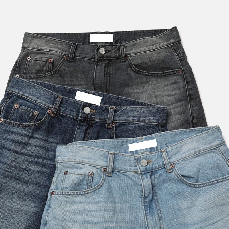 LMN flatt brush wide denim pants (3 colors)