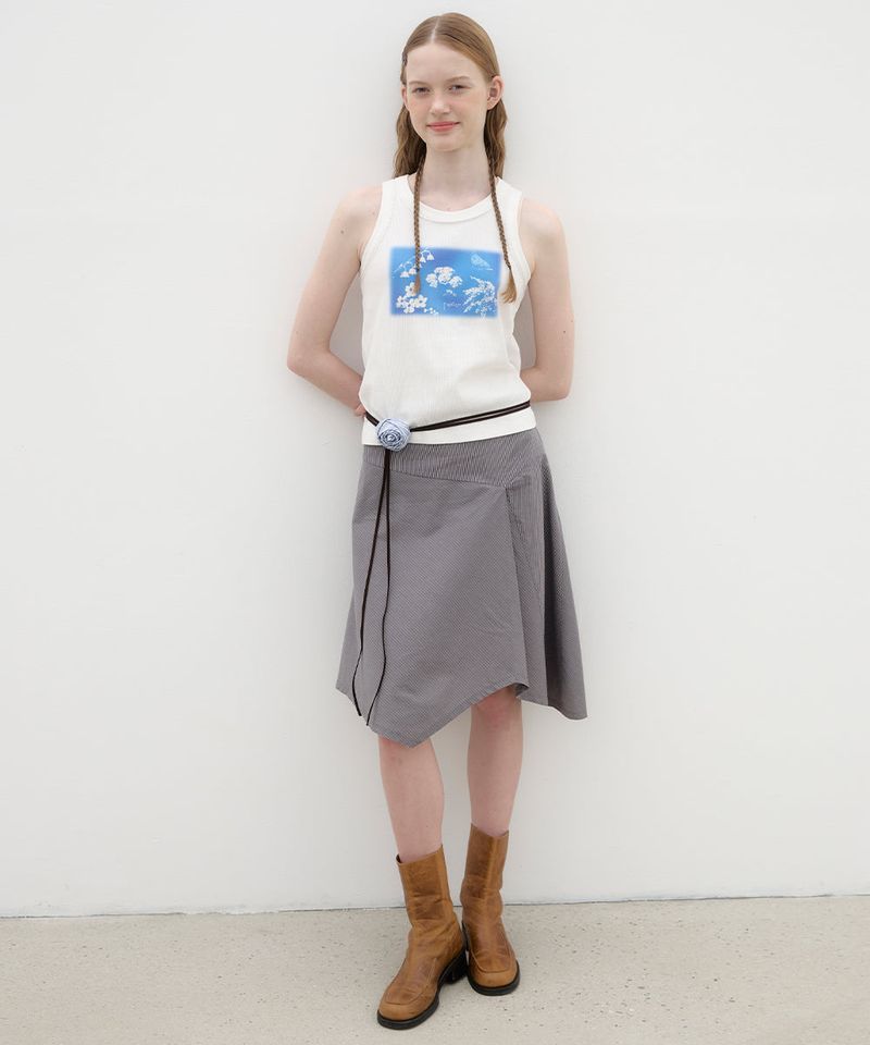 Wildflower Tank Top - White