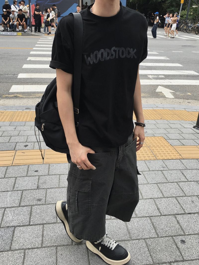 Stock Semi-Crop Short-Sleeve T-Shirt 4C
