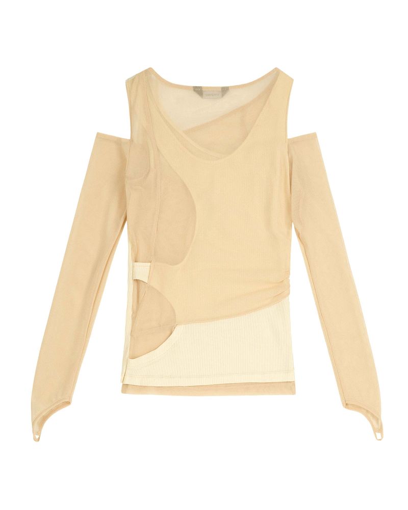 In&Out Knitted Top _ IVORY