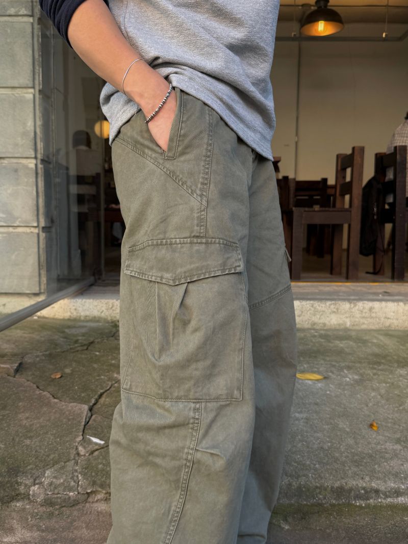 ロウデ カット カーブド パンツ