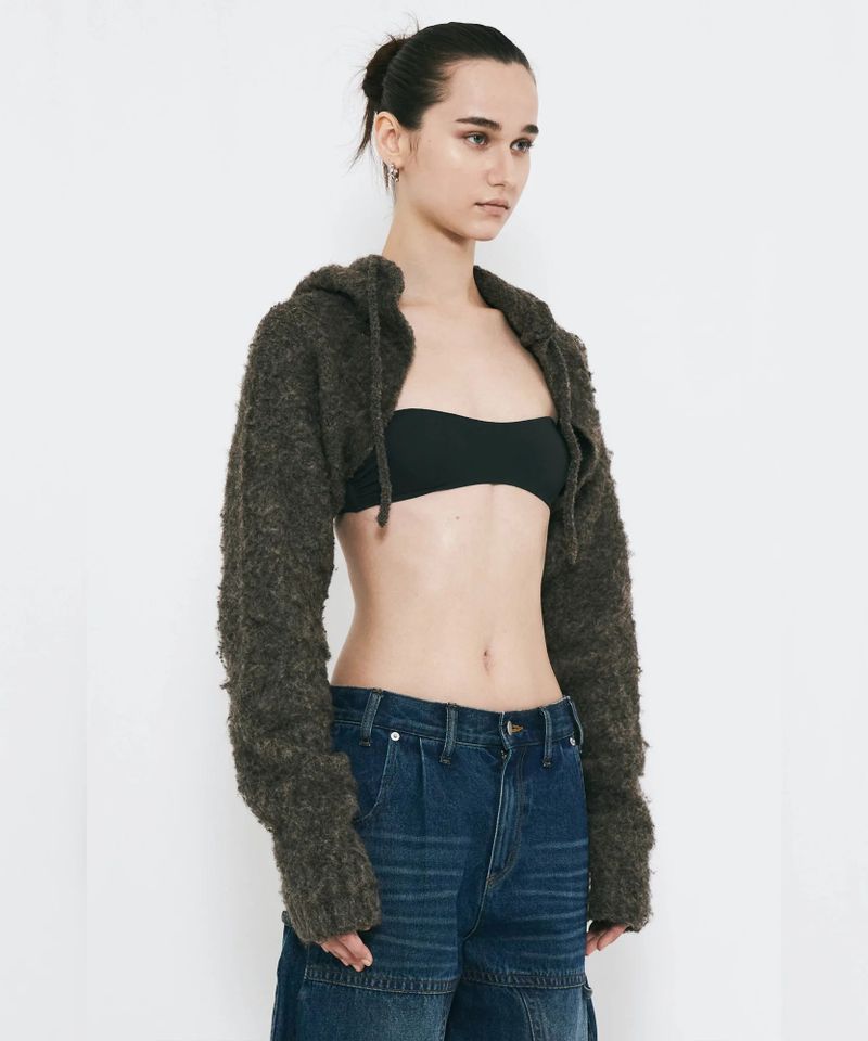 MUFFLER KNIT CARDIGAN