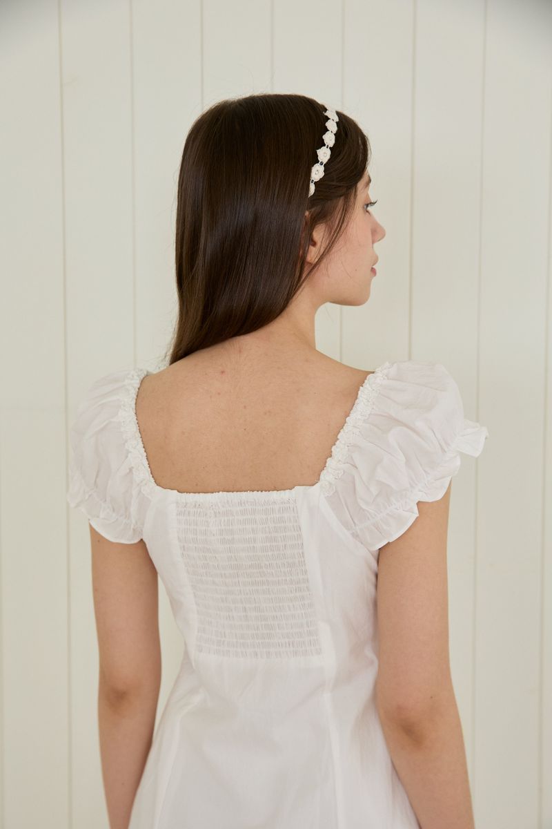 PETITE PUFF FRILL DRESS