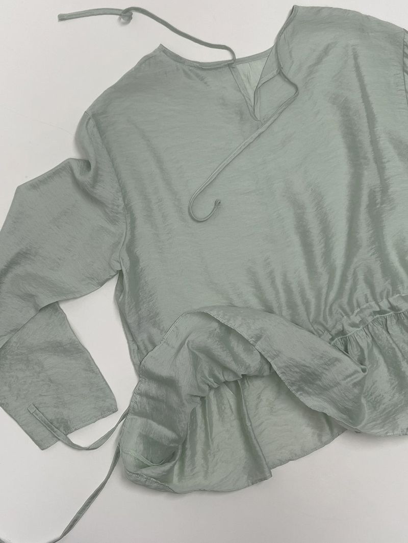 Rose Frill Loose Fit Blouse
