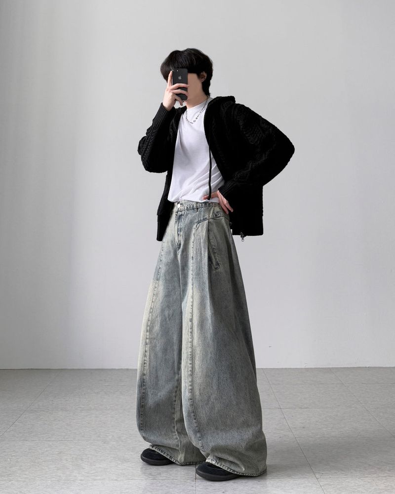 Dine Cable Knit Zip-Up