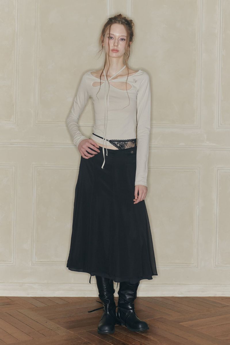 MOONFLOWER SKIRT black