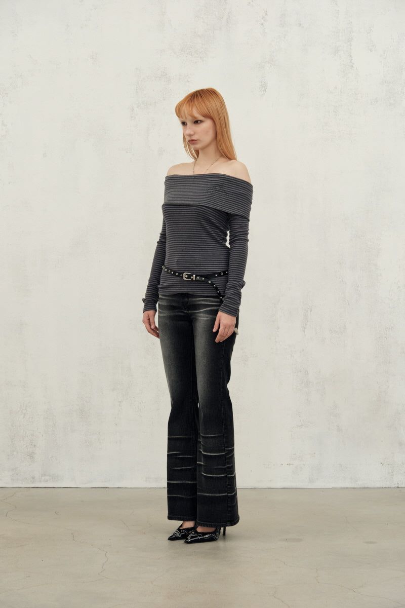 cross boots cut (black)