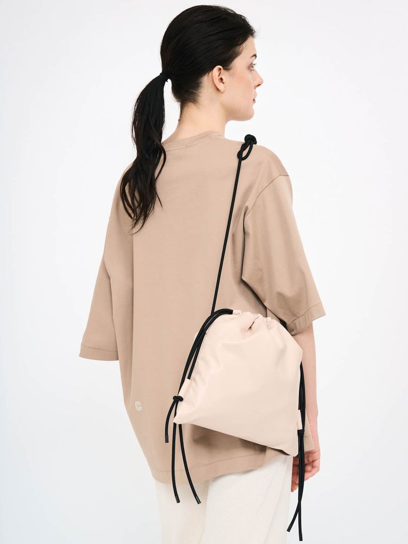 Recycled ECO Leather Drawstring Bag