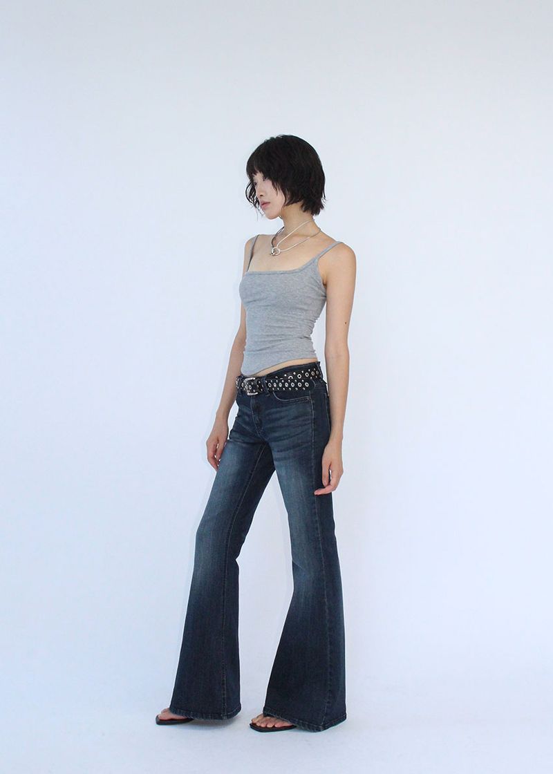 FIT LOW BOOTS CUT DENIM