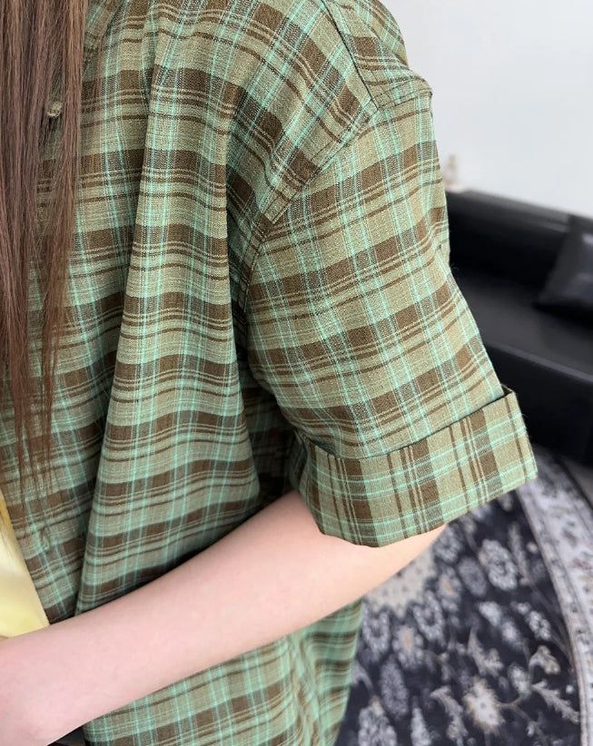 Kate Roll-Up Check Shirt