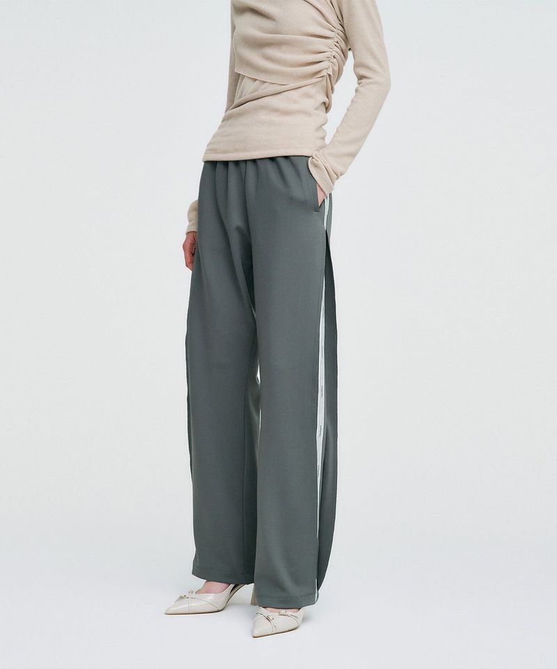 Logo Tape Track Pants _ GREY